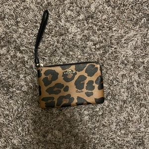 Cheetah print wristlet